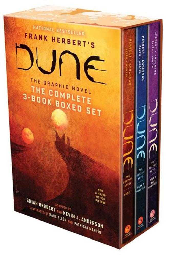 Dune The Graphic Novel The Complete 3 Book Boxed Set Hardcover Dune Muad'dib And The Prophet - Prime 151 Collectibles