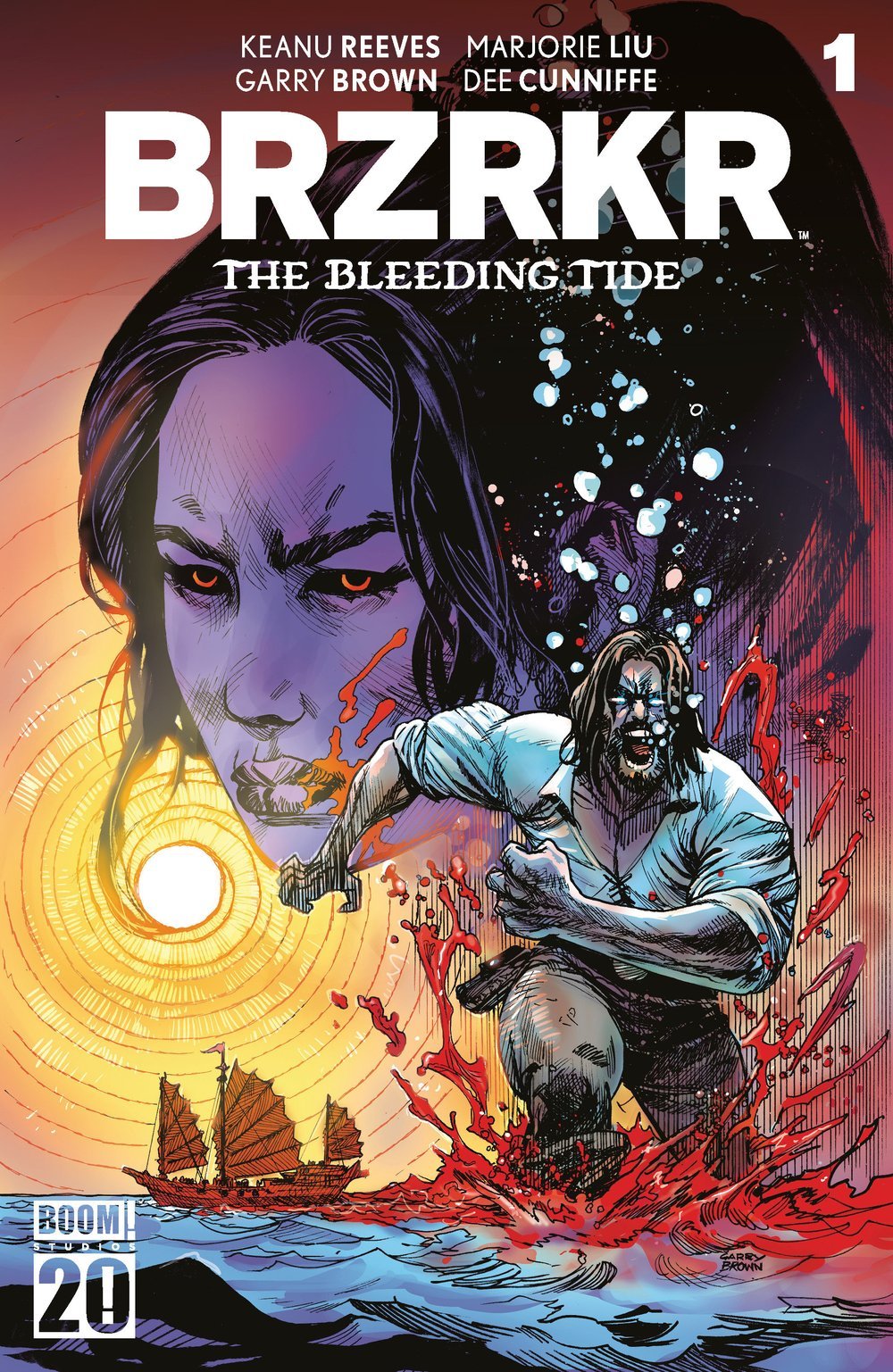 BRZRKR: The Bleeding Tide #1 Cover D Garry Brown Foil Variant cover