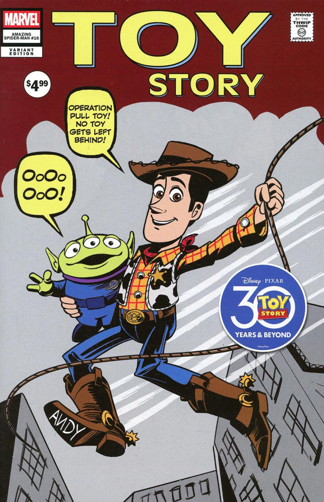 The Amazing Spider-Man, Vol. 7 #16 Cover E Marco Forcelloni Pixar Toy Story Homage Variant cover