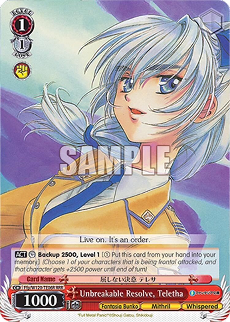 Unbreakable Resolve, Teletha