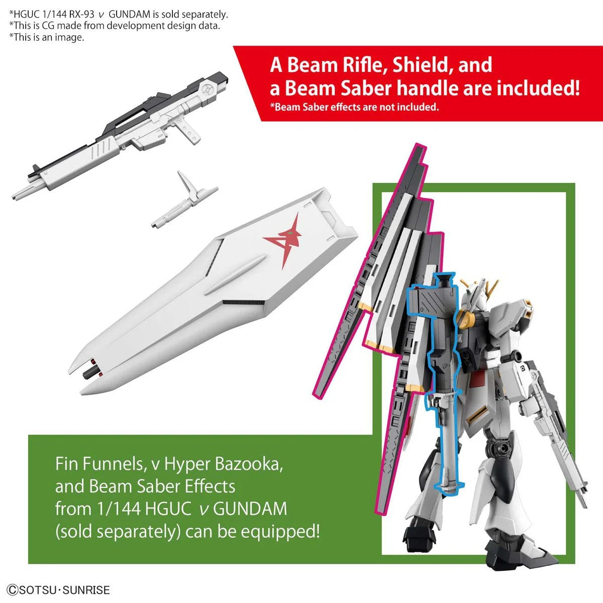 Mobile Suit Gundam: Char's Counterattack – Nu Gundam Entry Grade 1:144 Scale Model Kit