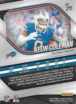 2025 Panini Prizm #275 Keon Coleman