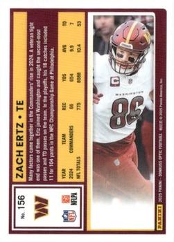 2025 Donruss Optic #156 Zach Ertz