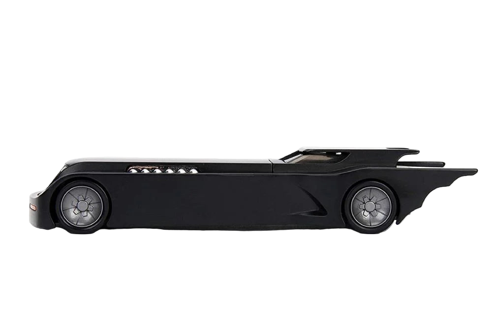 Side view of Batman The Animated Series Batmobile die-cast collectible – DC Collectible