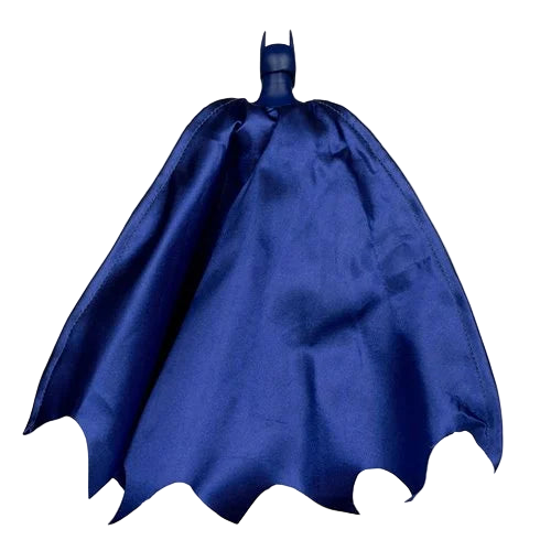 McFarlane DC Build-A Wave 14 Batman Justice League Task Force figure cape detail in blue fabric.