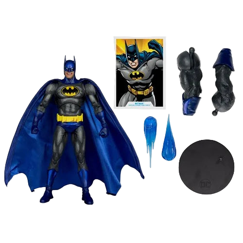 McFarlane DC Build-A Wave 14 Batman Justice League Task Force 7-inch action figure with accessories, card, and Darkseid Build-A parts.