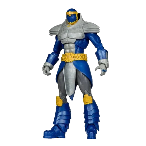 McFarlane DC Direct Wave 5 Monarch 7-inch figure angled pose showing silver and blue armor.