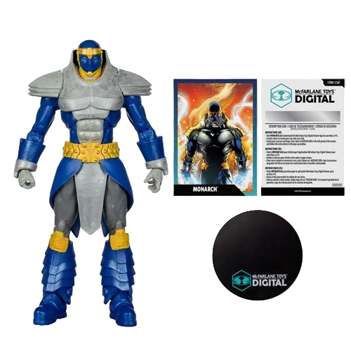 Monarch DC Countdown 7-inch action figure with art card, base, and McFarlane Toys Digital Collectible code.