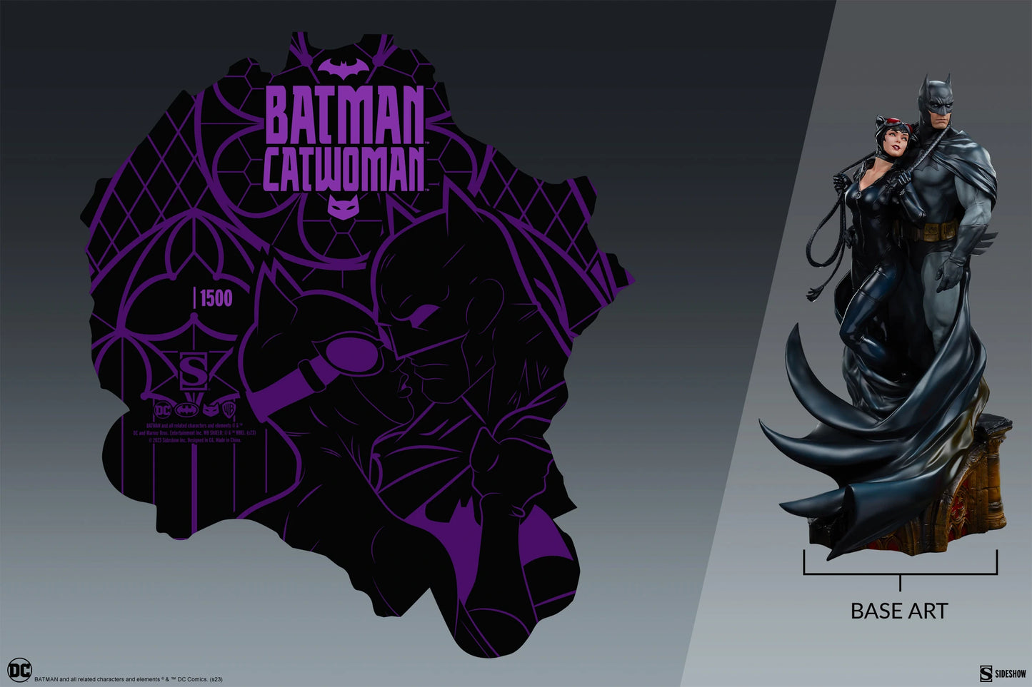 Batman and Catwoman – DC Comics Premium Polystone Statue Diorama by Sideshow - Prime 151 Collectibles
