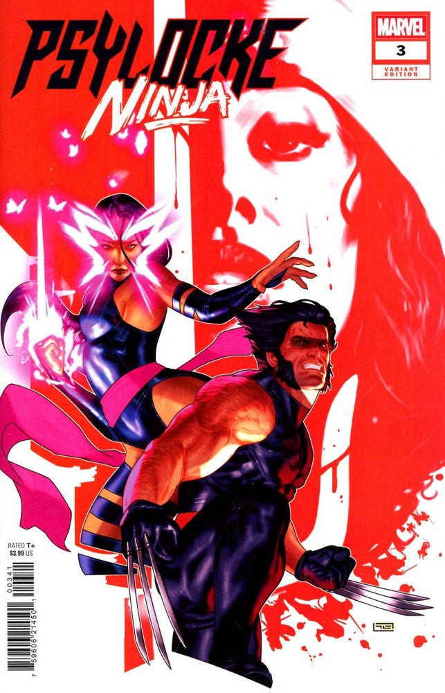 Psylocke: Ninja #3 Cover D Taurin Clarke Variant cover