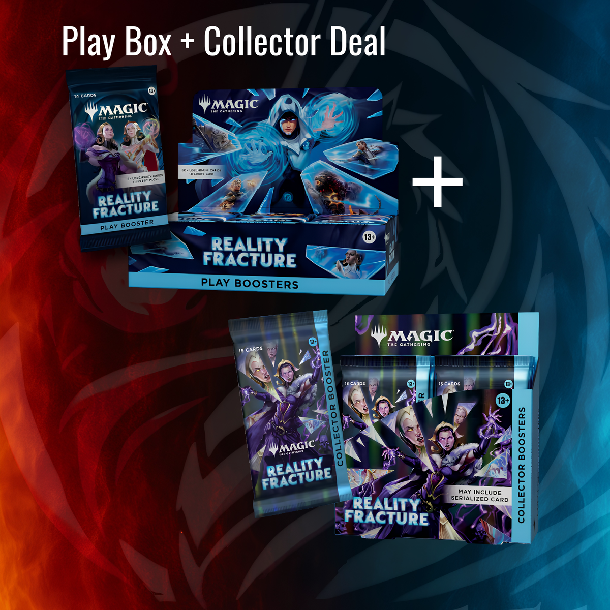 Magic: The Gathering Reality Fracture Play Booster Box and Collector Booster Box pre-order deal from Prime 151 Collectibles