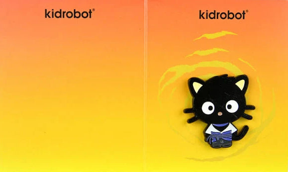 Chococat in blue shinobi outfit enamel pin from Naruto Shippuden x Hello Kitty crossover series by Kidrobot.