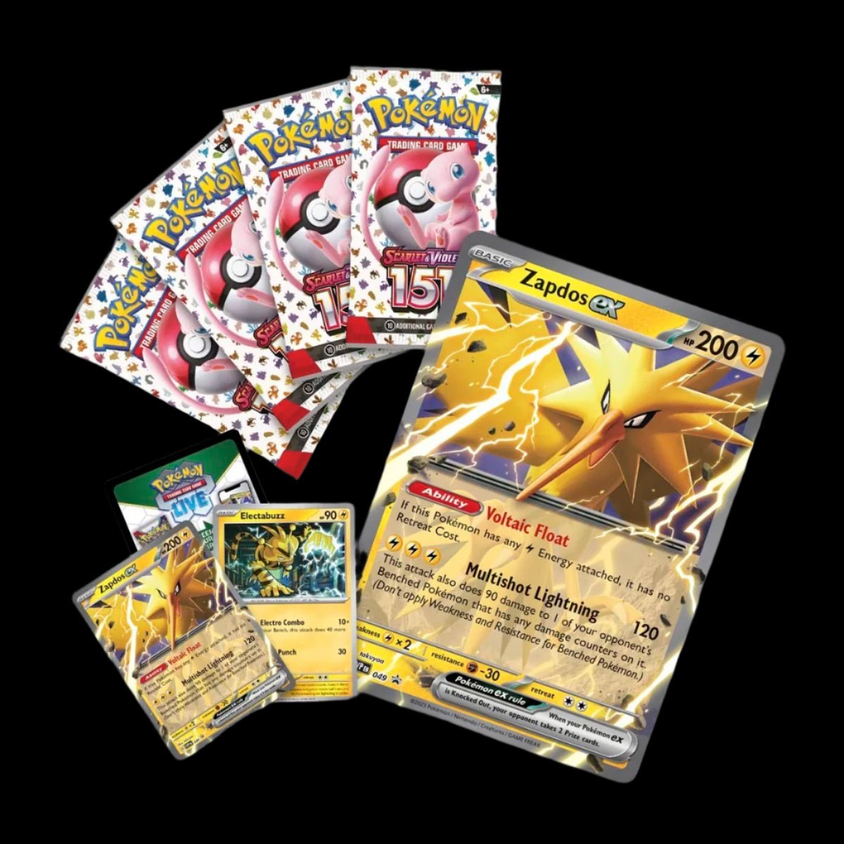 Scarlet & Violet - 151 Collection (Zapdos ex) - Prime 151 Collectibles