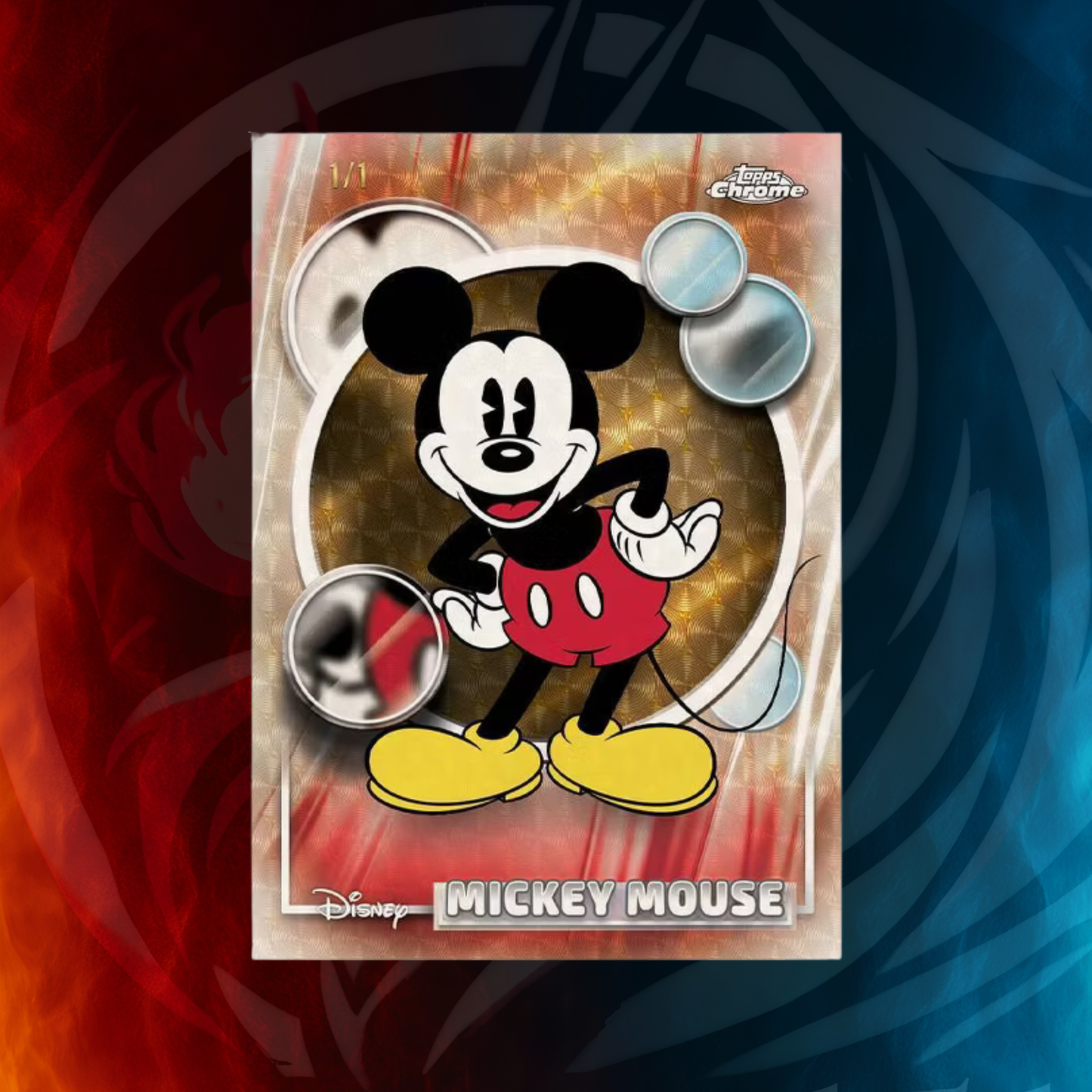 2026 Topps Chrome Disney Mickey Mouse 1-of-1 chase card
