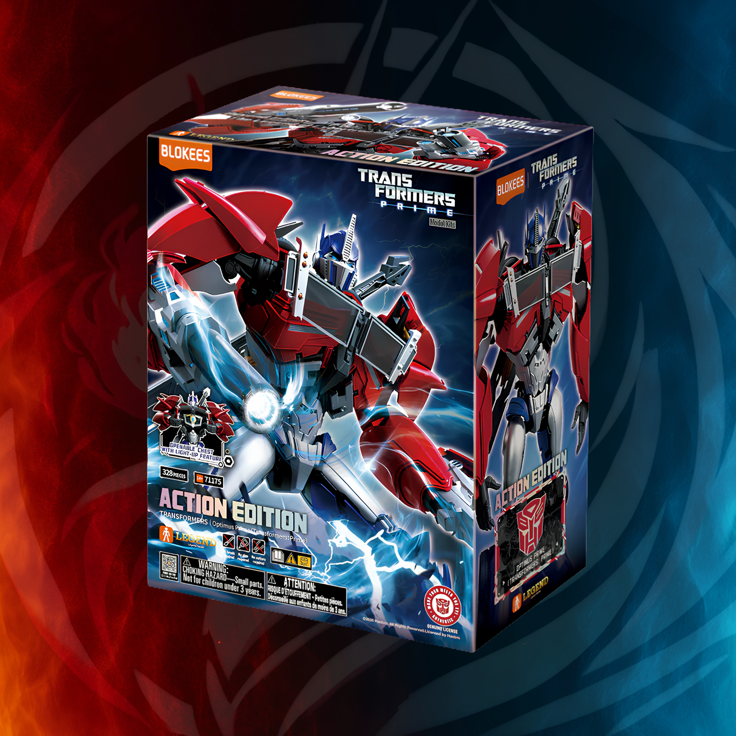 Optimus Prime Action Edition packaging