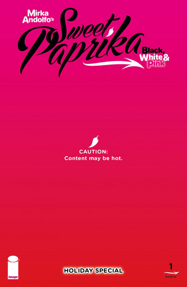Mirka Andolfo's: Sweet Paprika - Black, White & Pink - Holiday Special #1 Cover E Mirka Andolfo Polybagged Variant cover