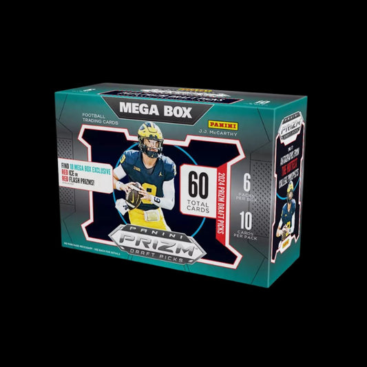 2024 Panini NFL Prizm Draft Picks Football Trading Card Mega Box - Prime 151 Collectibles