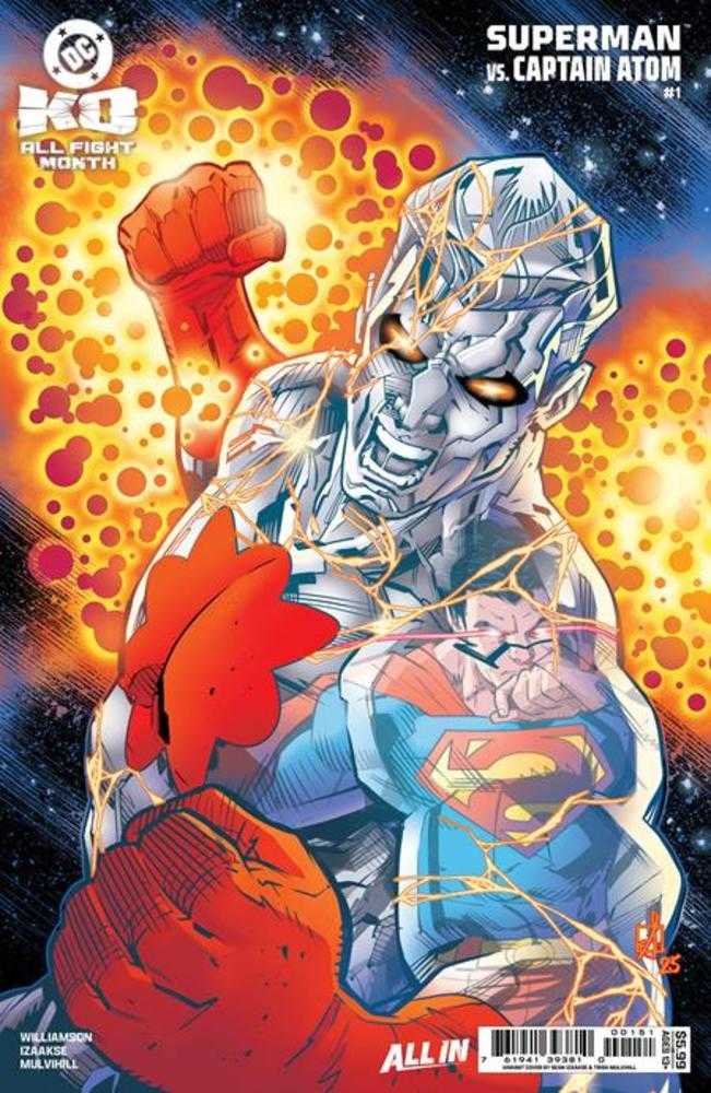 DC K.O. Superman vs Captain Atom #1 (One Shot) Cover E Sean Izaakse Card Stock Variant - Prime 151 Collectibles