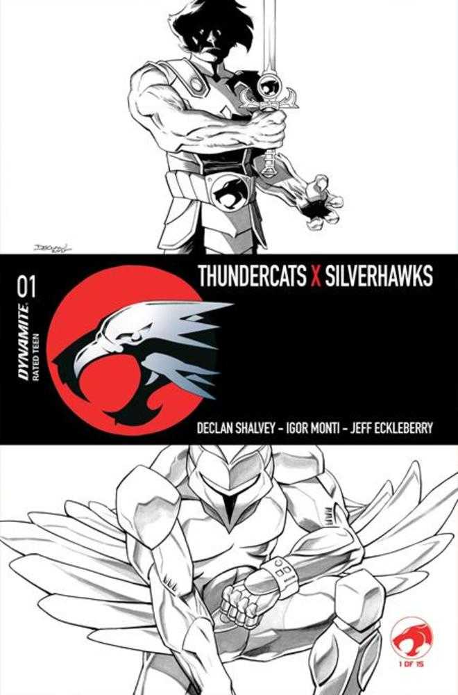 Thundercats X Silverhawks #1 Cover N Inc 1:35 Declan Shalvey Line Art Variant