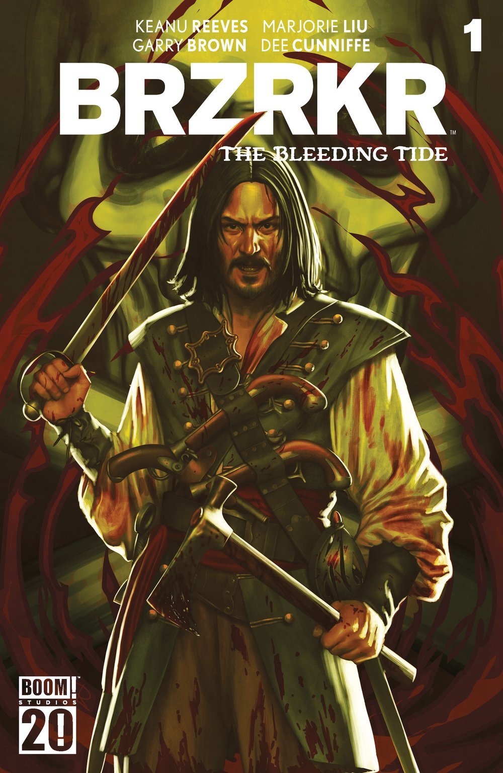 BRZRKR: The Bleeding Tide #1 Cover E Rebeca Puebla Foil Variant cover