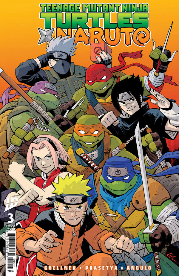 Teenage Mutant Ninja Turtles x Naruto #3 Cover D Ethan Young Variant cover