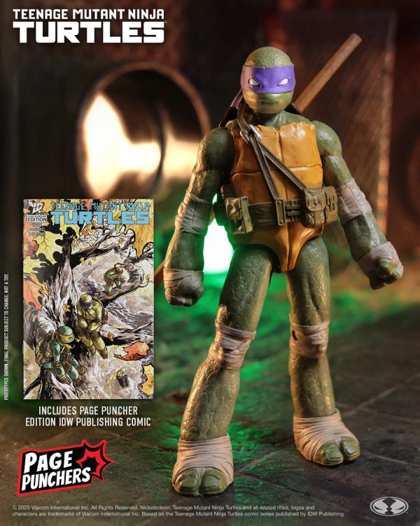 McFarlane Toys TMNT Page Punchers Donatello 5-inch figure with bo staff and comic book
