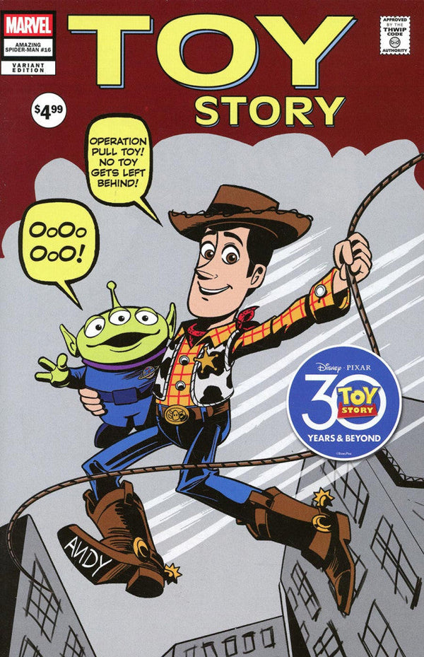 The Amazing Spider-Man, Vol. 7 #16 Cover E Marco Forcelloni Pixar Toy Story Homage Variant cover