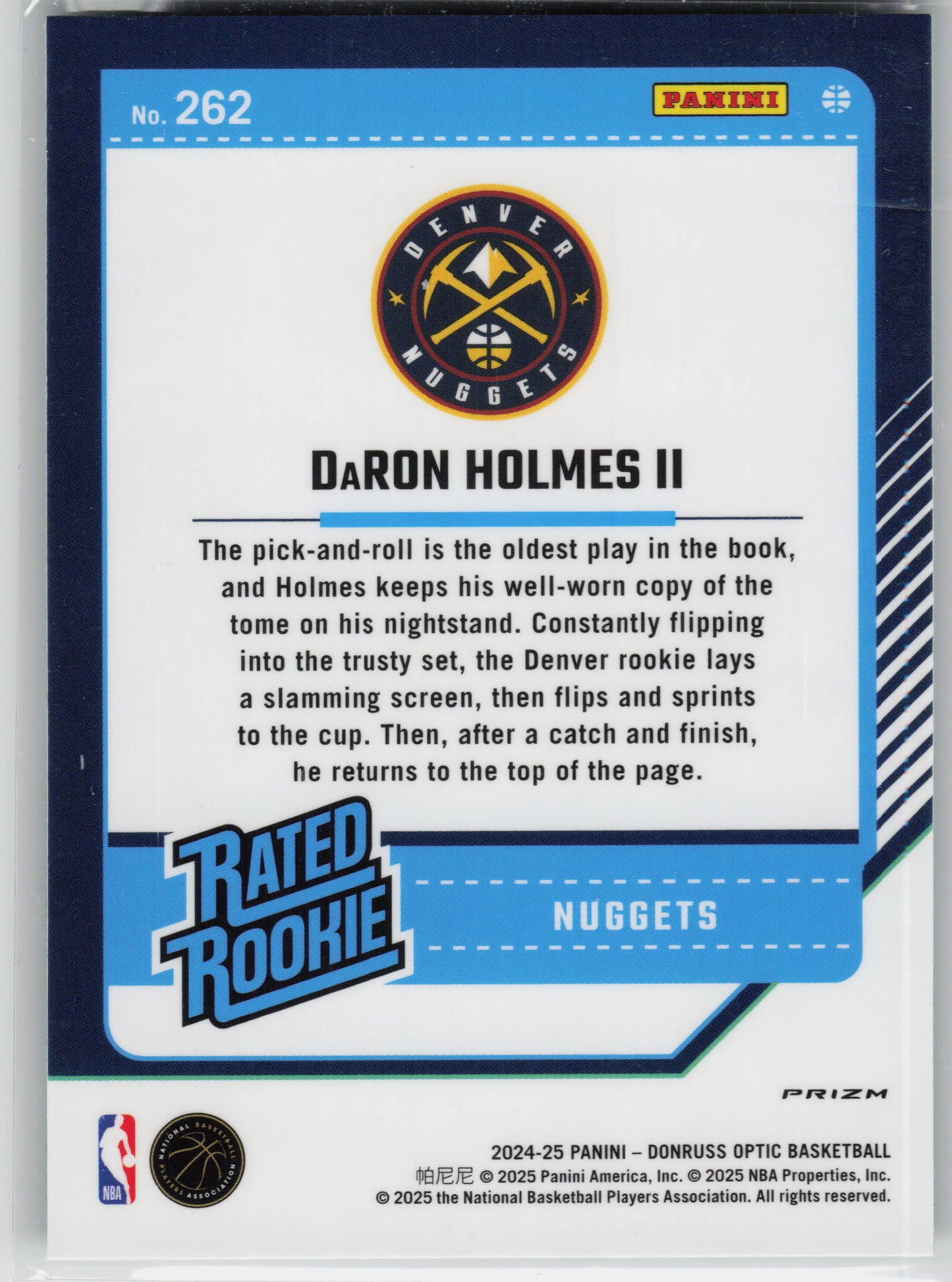 2024-25 Donruss Optic #262 DaRon Holmes II Green Seismic