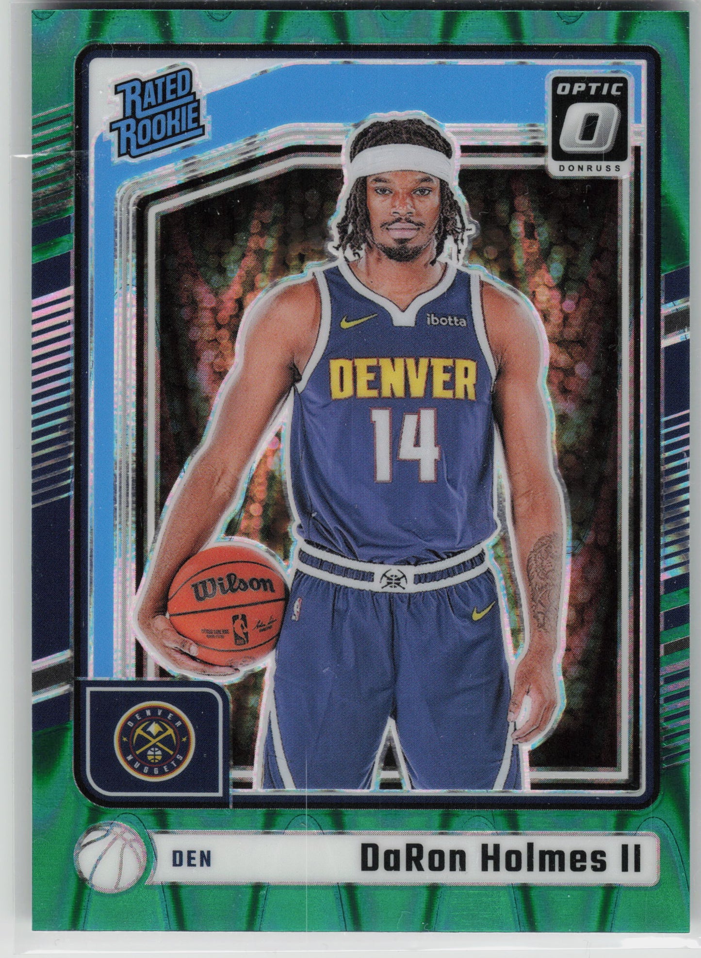 2024-25 Donruss Optic #262 DaRon Holmes II Green Seismic