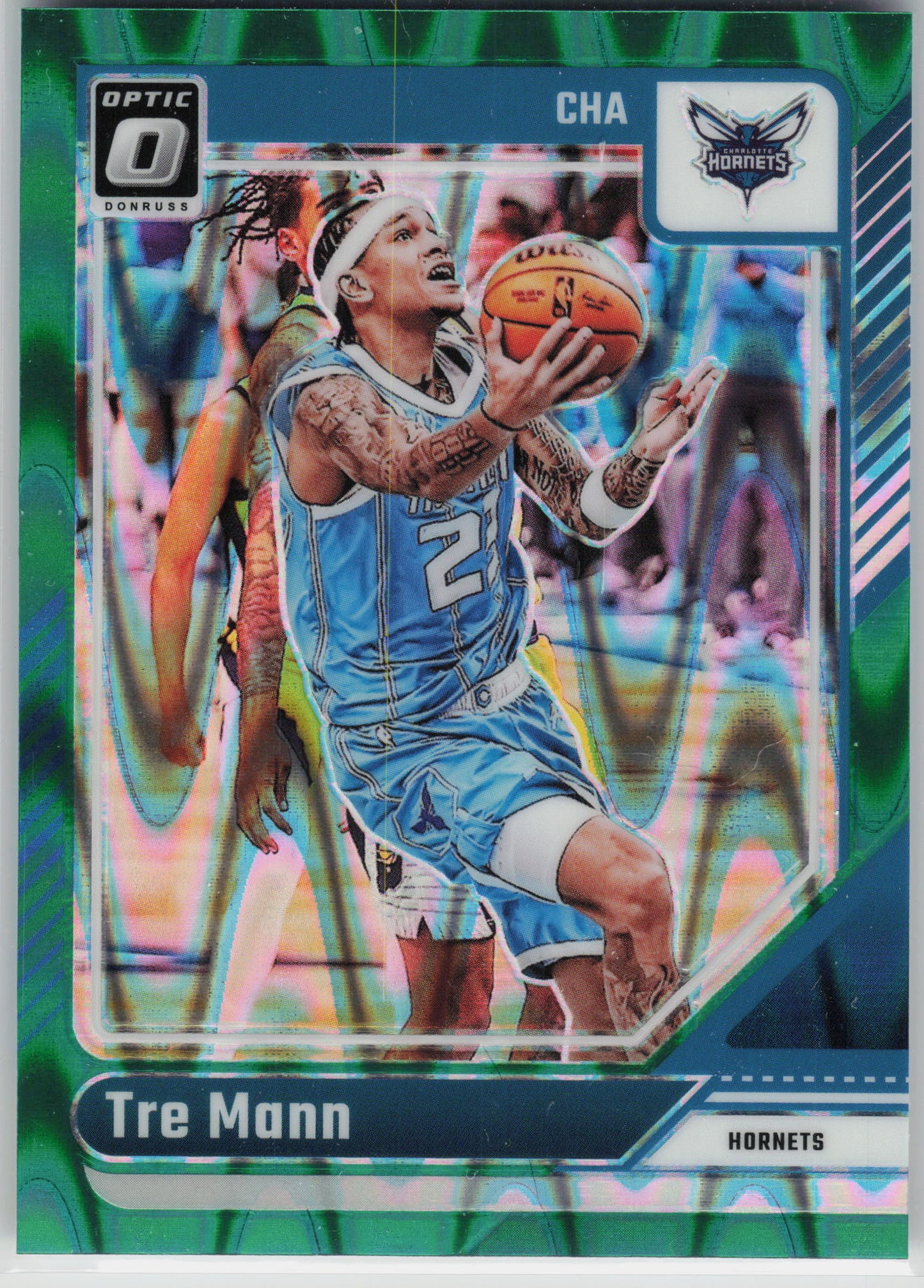 2024-25 Donruss Optic #30 Tre Mann Green Seismic