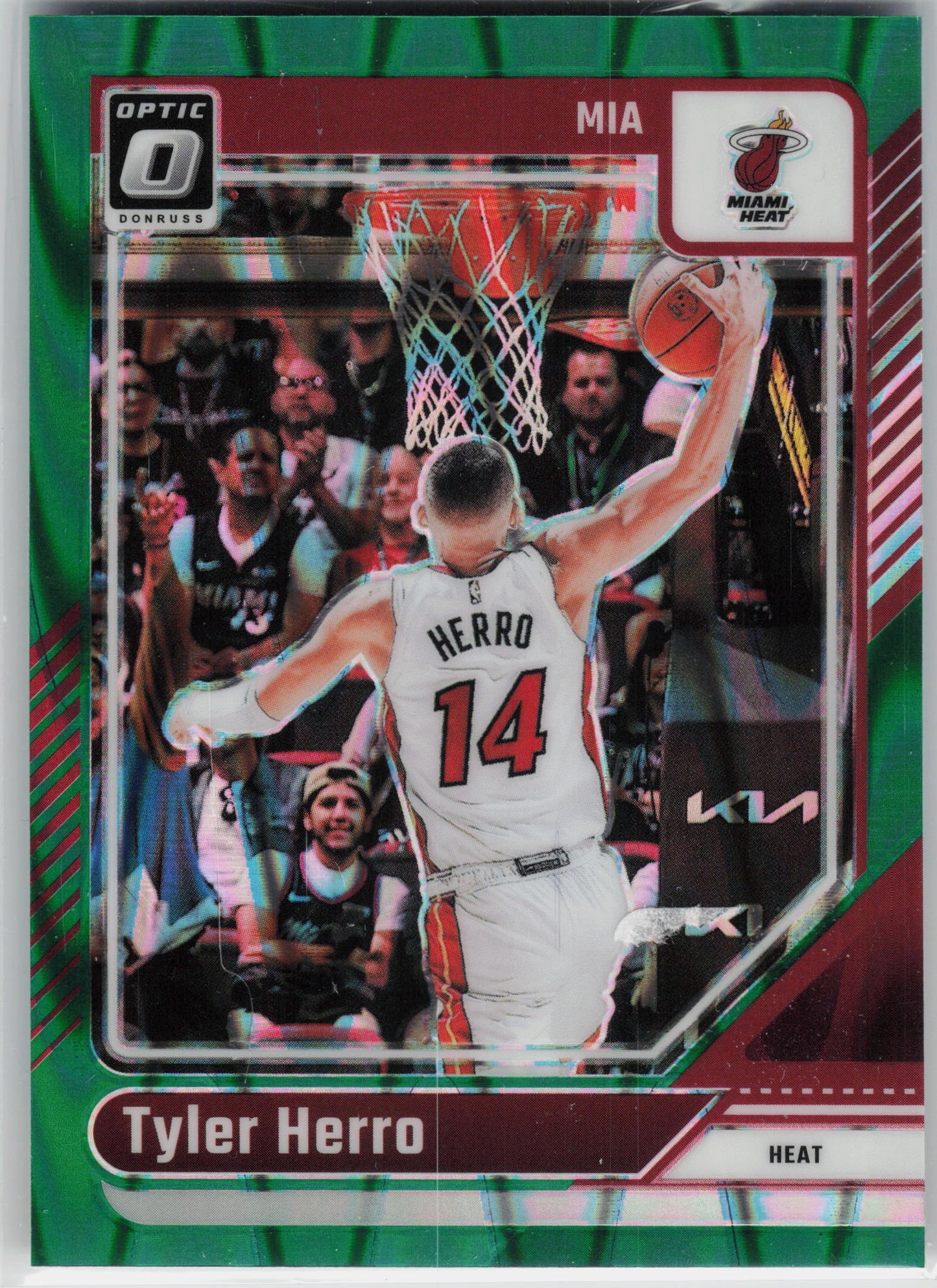 2024-25 Donruss Optic #200 Tyler Herro Green Seismic
