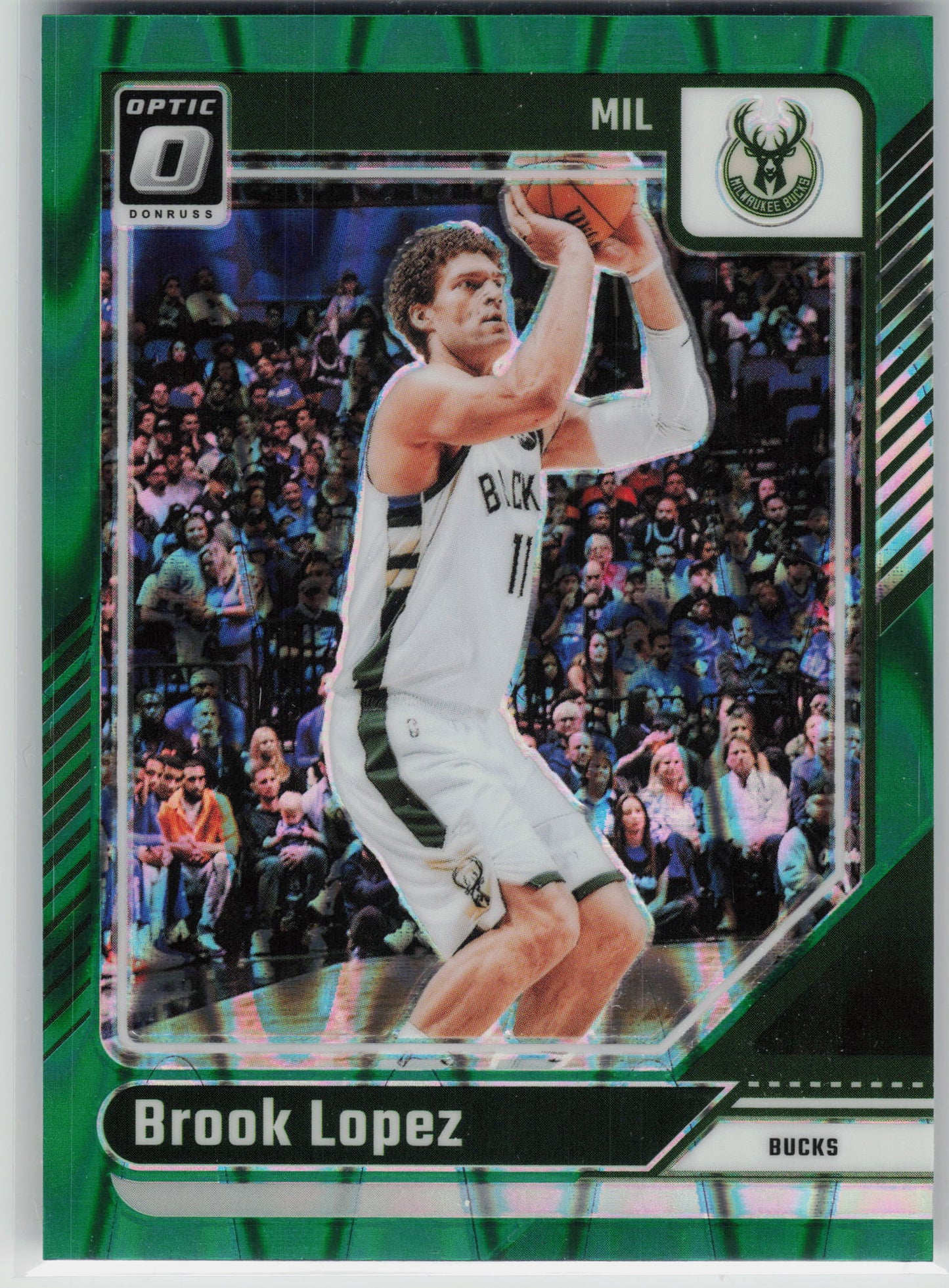 2024-25 Donruss Optic #116 Brook Lopez Green Seismic