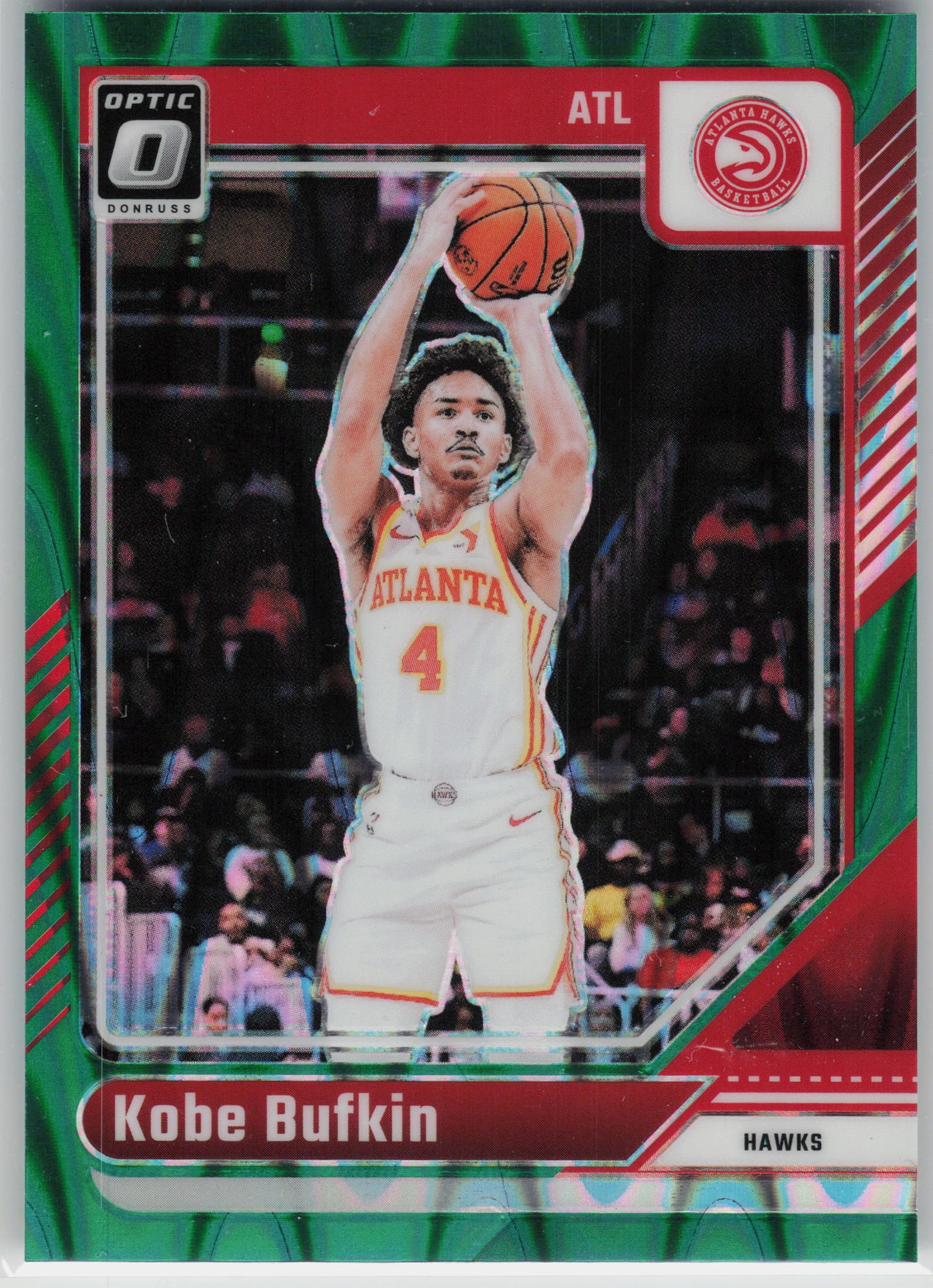 2024-25 Donruss Optic #223 Kobe Bufkin Green Seismic