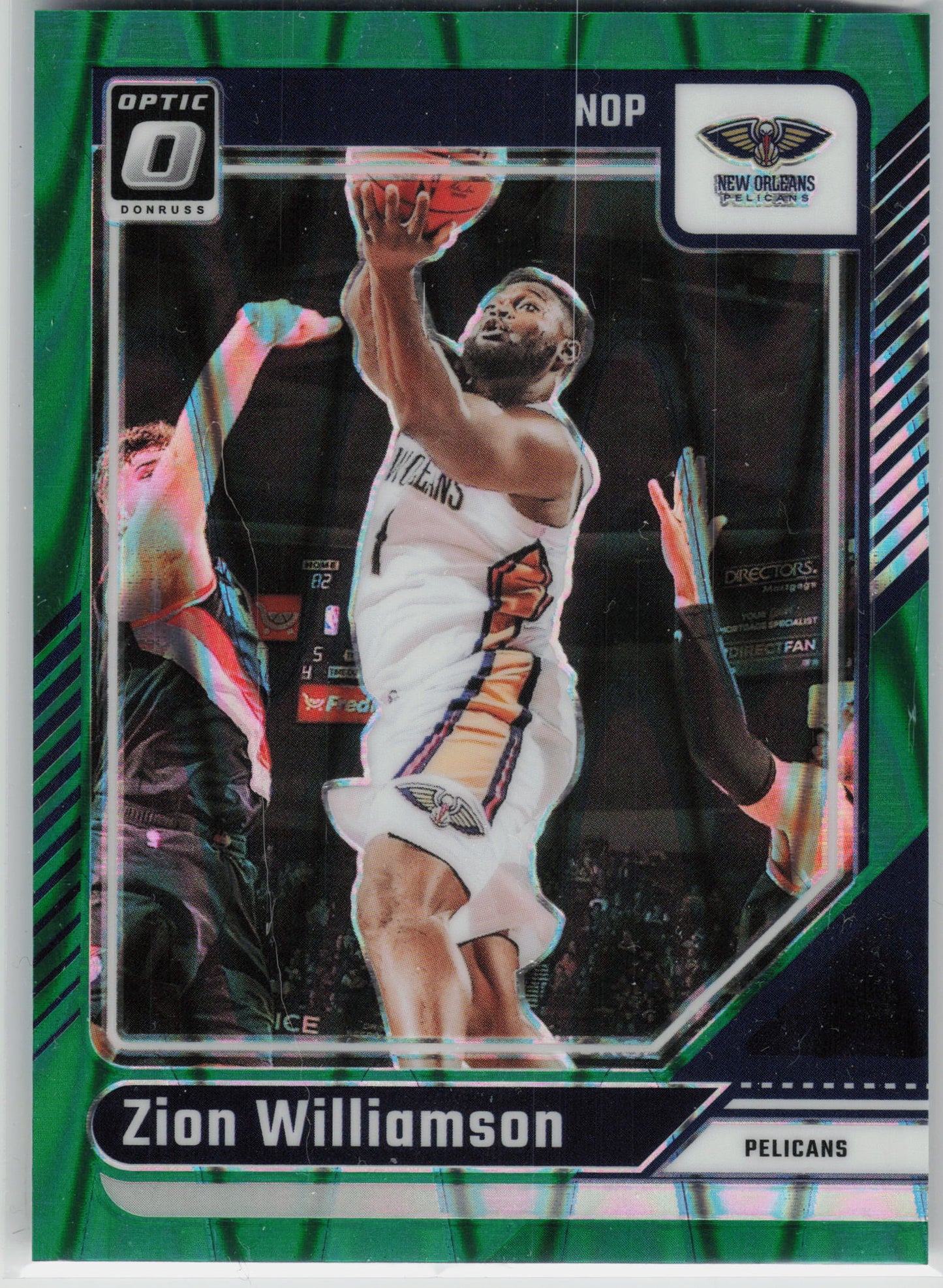 2024-25 Donruss Optic #173 Zion Williamson Green Seismic