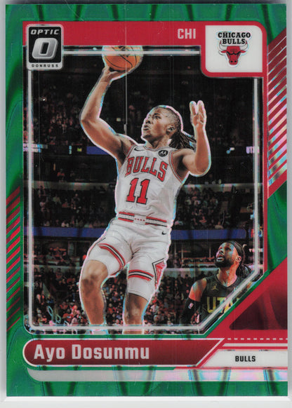 2024-25 Donruss Optic #103 Ayo Dosunmu Green Seismic