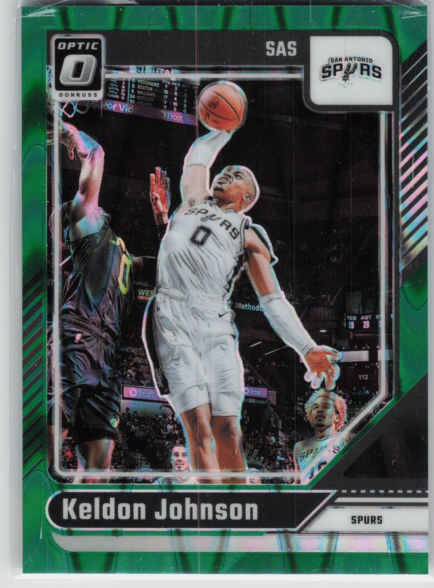 2024-25 Donruss Optic #161 Keldon Johnson Green Seismic