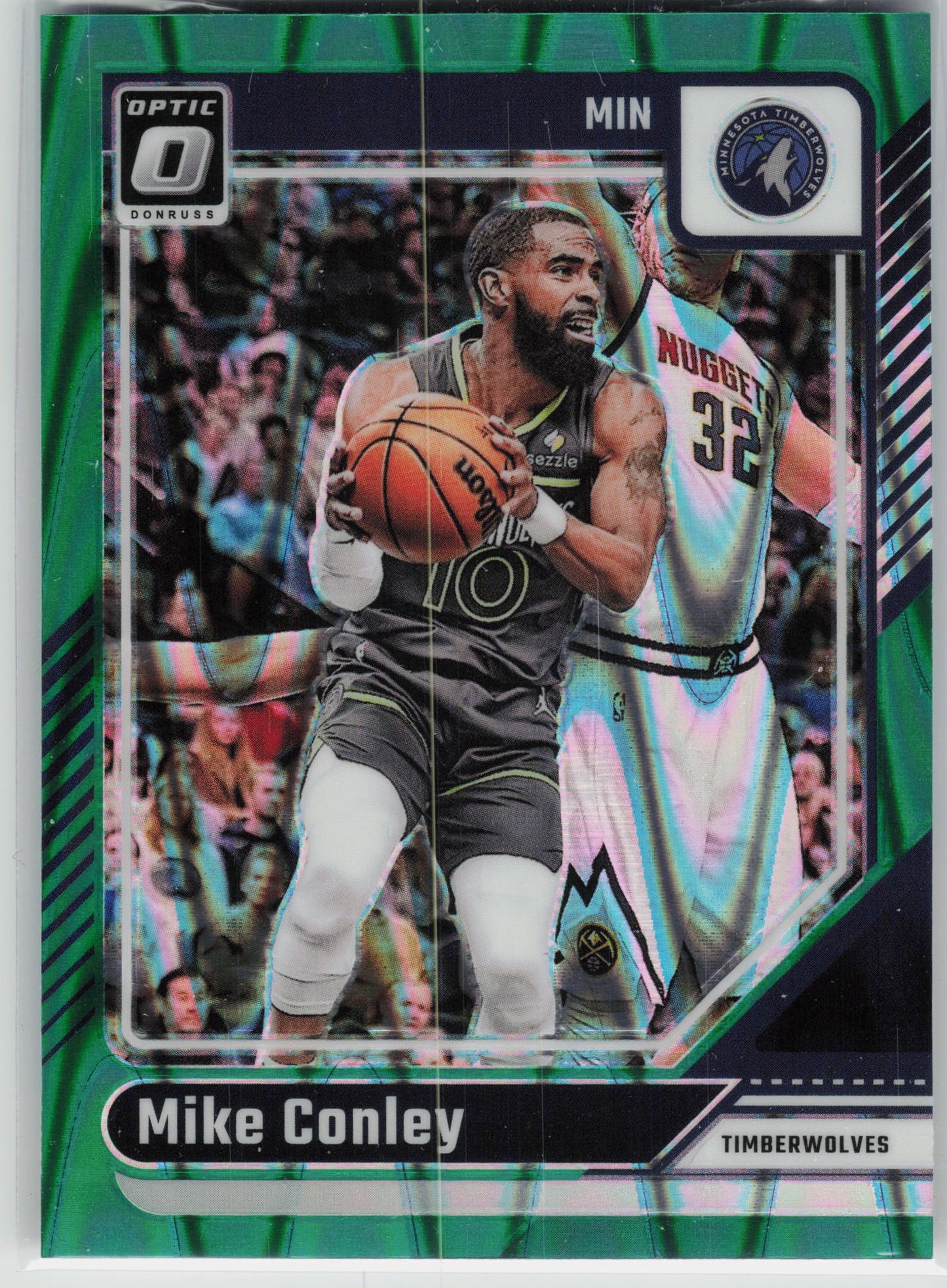 2024-25 Donruss Optic #99 Mike Conley Green Seismic