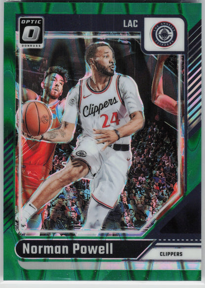 2024-25 Donruss Optic #119 Norman Powell Green Seismic