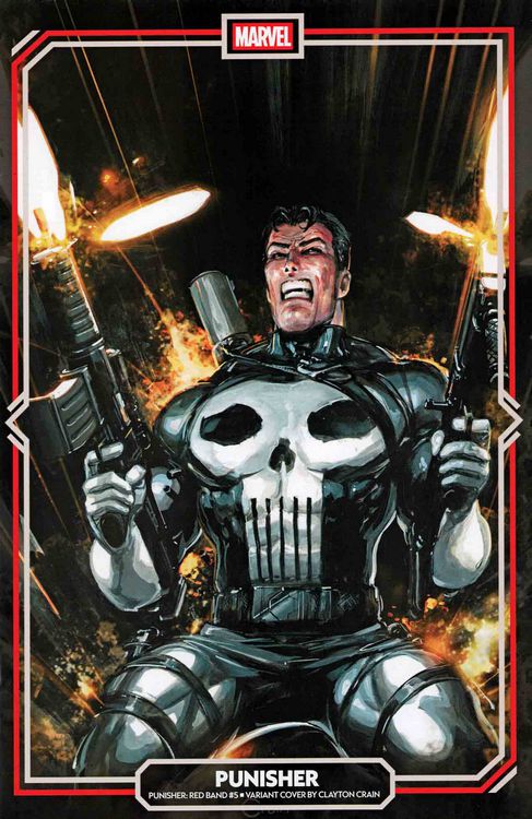 The Punisher: Red Band #5 Cover B Clayton Crain Variant cover