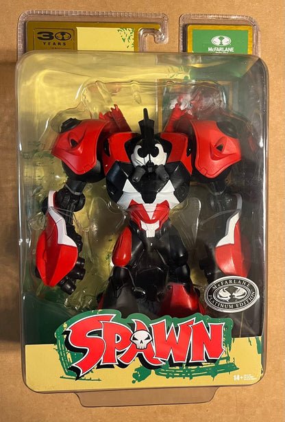 McFarlane Toys Spawn 30th Anniversary Robot Wars Platinum Chase 7-Inch Figure - Prime 151 Collectibles