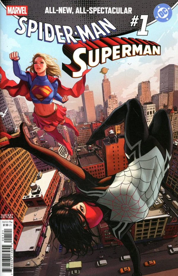 Marvel / DC: Spider-Man / Superman #1 Cover B Iván Talavera Variant cover