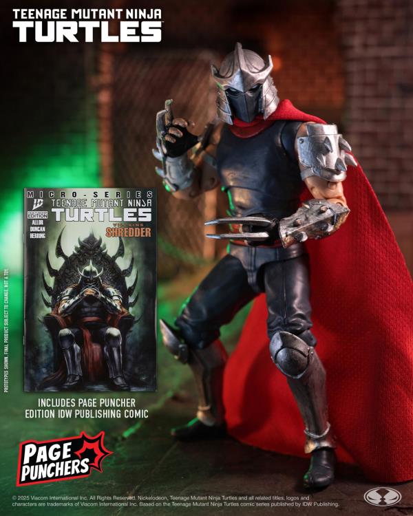 McFarlane TMNT Page Punchers Shredder 5-Inch Figure with Comic