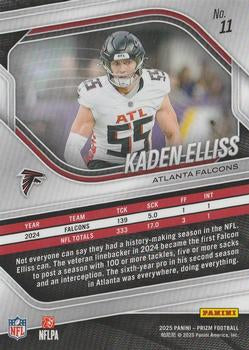 2025 Panini Prizm #11 Kaden Elliss