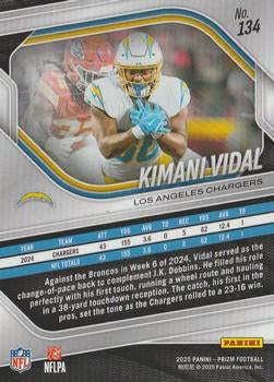 2025 Panini Prizm #134 Kimani Vidal