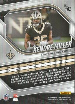 2025 Panini Prizm #191 Kendre Miller