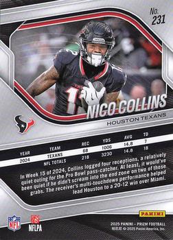 2025 Panini Prizm #231 Nico Collins