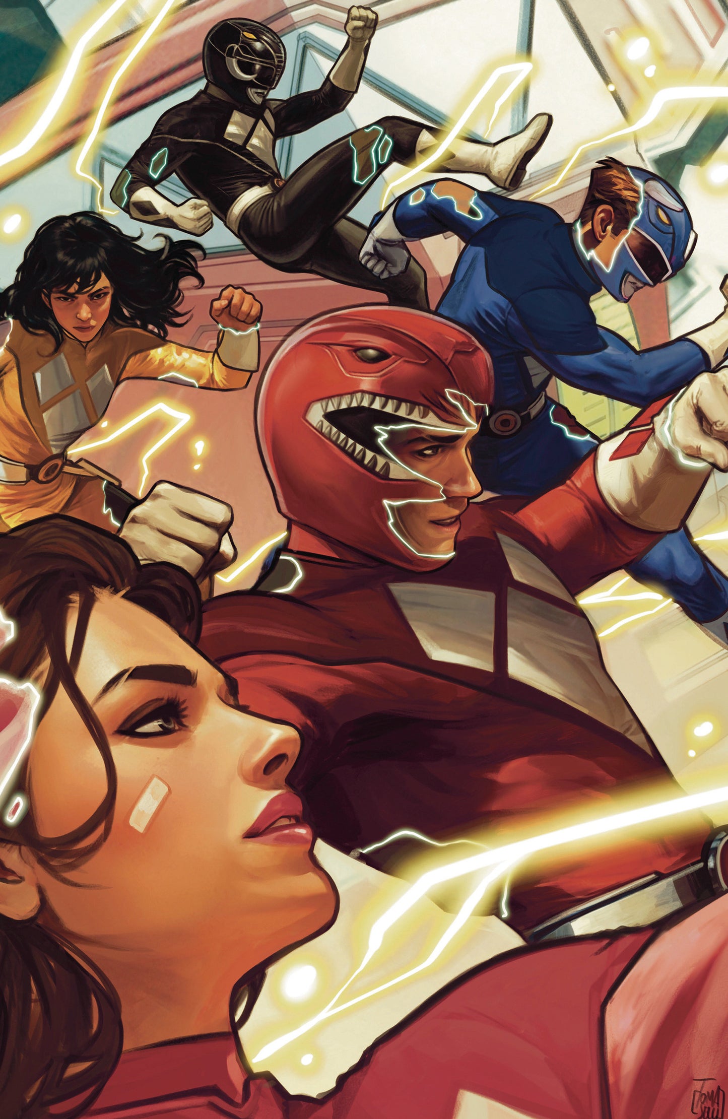 Mighty Morphin Power Rangers (2026) #1 H 1 in 25 Variant Edition Variant (Full Art, Tomaselli)