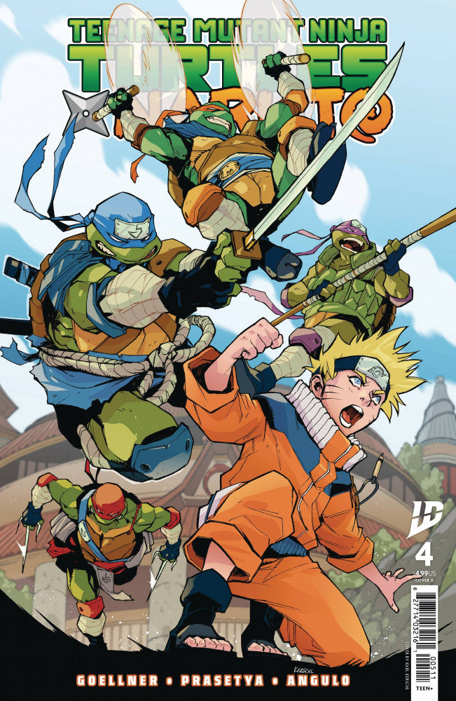 Teenage Mutant Ninja Turtles x Naruto #4 Cover D Karl Kerschl Variant cover