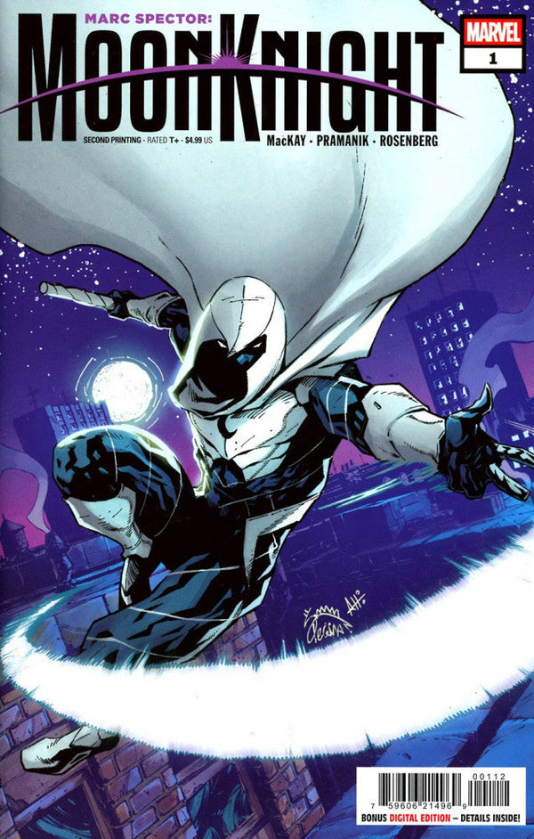 Marc Spector: Moon Knight, Vol. 2 #1 Cover L 2nd Printing Ryan Stegman cover