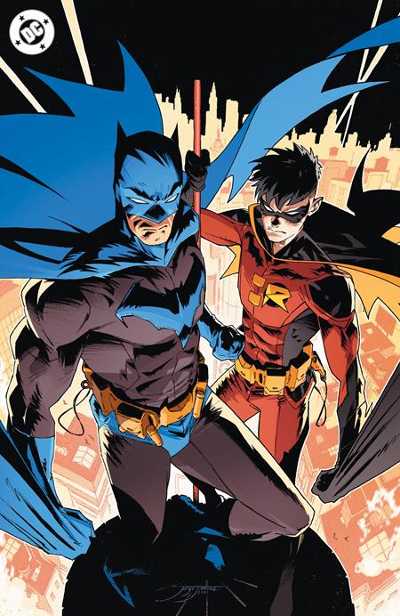 Batman #2 – Cover G Jorge Jimenez foil variant featuring Robin in silhouette against the Bat-symbol with foil finish, DC Comics 2025